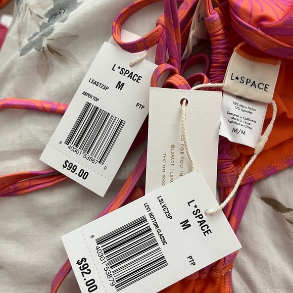 NWT L*space Bikini Set - Printed Aspen Top and Levi Bottom - Path to Paradise - Picture 3 of 6